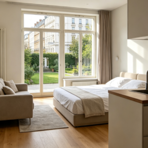 Furnished One-Bedroom Apartment in the City Center - Convenient Commute, Long-Term Rental
