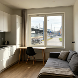 Furnished Studio Apartment Next to Transportation Hub - Convenient Commuter Rental
