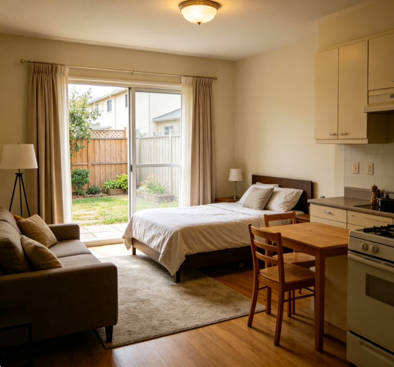 Exquisite One-Bedroom Apartment in a Small, Gated Community - Quiet and Ideal for Single Residents